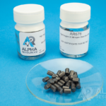Padrão MRC Oxigênio e nitrogênio em pinos de aço CRM (O= 0,028%, N= 0,146% - pinos de 0,5g) - Embalagem com 100 Fabricante: ALPHA RESOURCES Referência: AR676