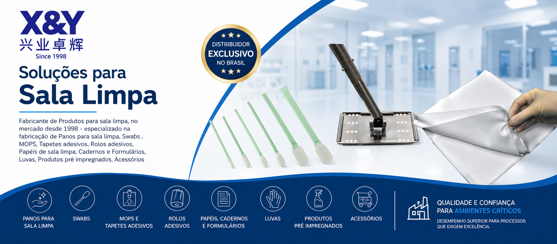 soluções para sala limpa tessilab